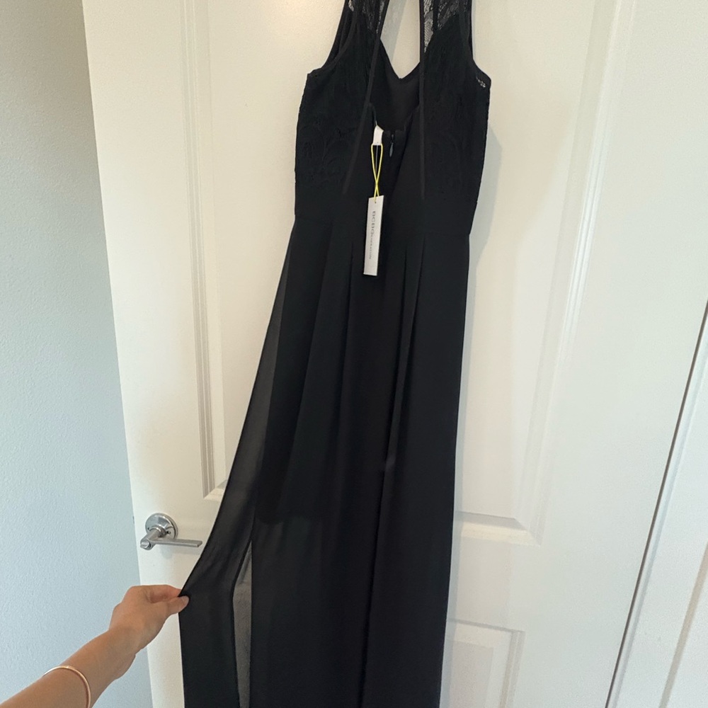 BCBG Elegant Black Sleeveless Maxi Dress